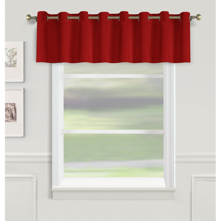 Latitude Run® Solid Color Tailored Window Valance & Reviews Wayfair